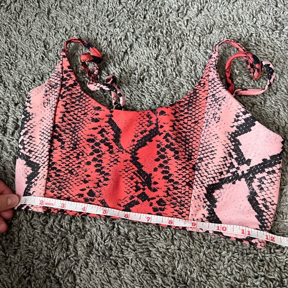 Beach Riot Sports Bra in Pink Snake - Picture 4 of 5